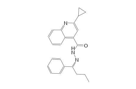 2-cyclopropyl-N'-[(Z)-1-phenylbutylidene]-4-quinolinecarbohydrazide