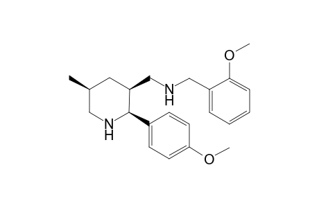 (2S,3S,5S)-2-(4-Methoxyphenyl)-[N-(2-methoxyphenyl)methyl]-5-methylpiperidinemethanamine