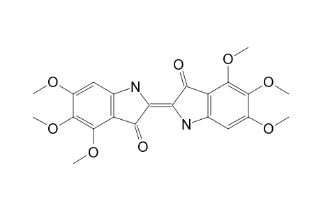 3H-Indol-3-one, 2-(1,3-dihydro-4,5,6-trimethoxy-3-oxo-2H-indol-2-ylidene)-1,2-dihydro -4,5,6-trimethoxy-