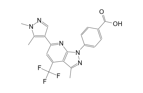 benzoic acid, 4-[6-(1,5-dimethyl-1H-pyrazol-4-yl)-3-methyl-4-(trifluoromethyl)-1H-pyrazolo[3,4-b]pyridin-1-yl]-