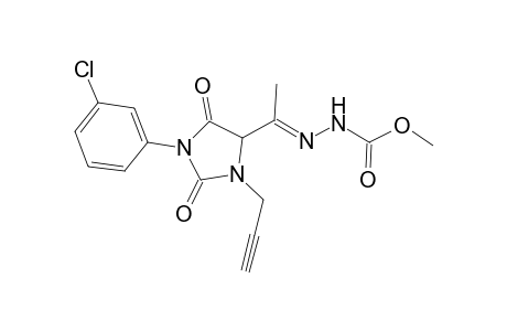 Methyl 2-{1-[1-(3-chlorophenyl)-2,5-dioxo-3-prop-2-yn-1-ylimidazolidin-4-yl)]ethylidene}hydrazinecarboxylate
