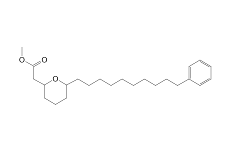 Methyl [6-(10-phenyldecanyl)tetrahydropyran-2-yl]acetate