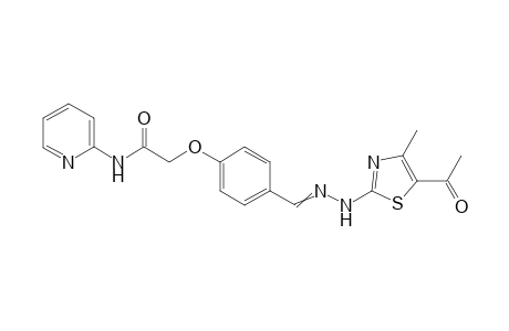 2-(4-((2-(5-acetyl-4-methylthiazol-2-yl) hydrazono)methyl)phenoxy)-N-(pyridin-2-yl)acetamide