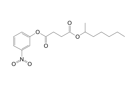 Succinic acid, hept-2-yl 3-nitrophenyl ester