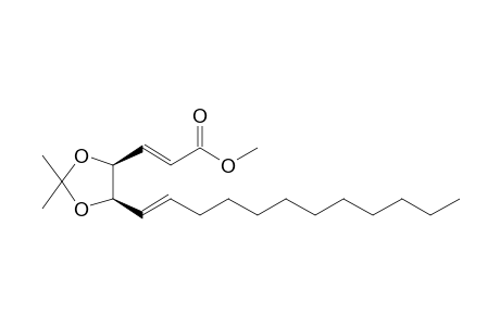 (4R,5S)-2,2-Dimethyl-4-methoxycarbonylethenyl-5-[(E)-dodec-1-enyl]-1,3-dioxolane