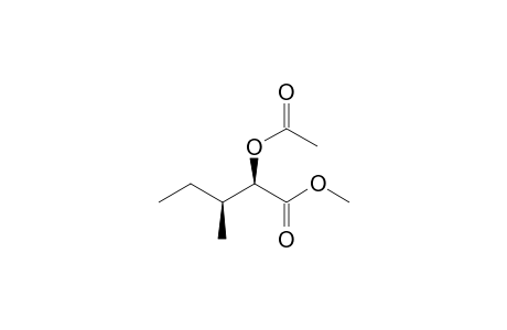 Methyl (2RS, 3SR)-2-acetoxy-3-methylpentanoate