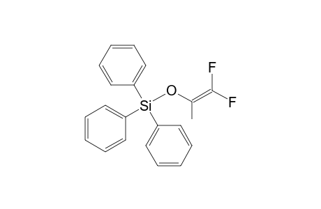 1,1-bis(fluoranyl)prop-1-en-2-yloxy-triphenyl-silane