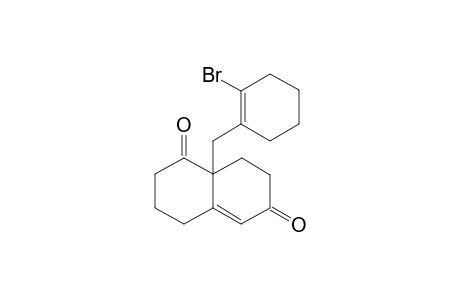 3,4,8,8a-Tetrahydro-8a-[(2'-bromo-1'-cyclohexenyl)methyl]-1,6-(2H,7H)-naphthalenedione