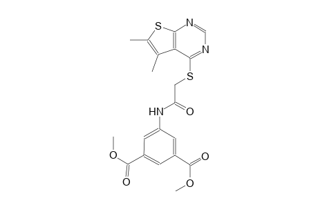 1,3-benzenedicarboxylic acid, 5-[[[(5,6-dimethylthieno[2,3-d]pyrimidin-4-yl)thio]acetyl]amino]-, dimethyl ester