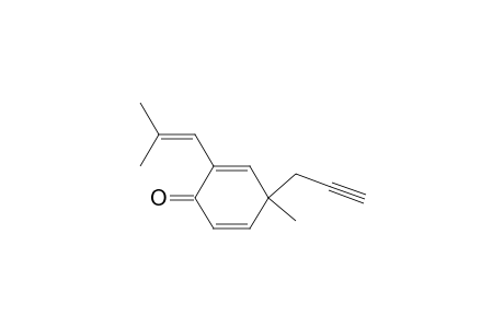 2,5-Cyclohexadien-1-one, 4-methyl-2-(2-methyl-1-propenyl)-4-(2-propynyl)-