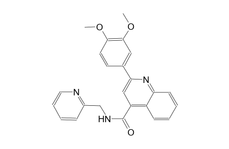 2-(3,4-dimethoxyphenyl)-N-(2-pyridinylmethyl)-4-quinolinecarboxamide