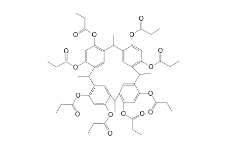 2,8,14,20-Tetramethylpentacyclo-(19,3,1,1,1,1)octacosa-1(25),3,5,7,(28),9,11,13(27),15,17,19(26),21,23-dodecaene-4,6,10,12,18,22,24-octoloctapropanoate (stereoisomer)