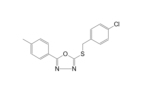 4-chlorobenzyl 5-(4-methylphenyl)-1,3,4-oxadiazol-2-yl sulfide