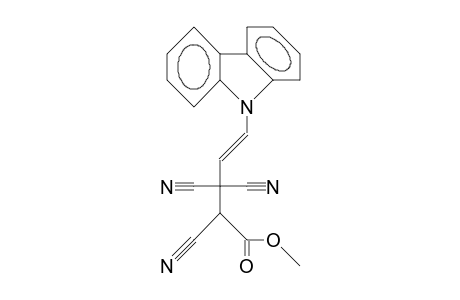 4-Carbomethoxy-1-(carbazol-9-yl)-3,3,4-tricyano-trans-1-butene