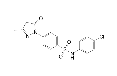 4-(3-Methyl-5-oxo-2-pyrazolin-1-yl)-N-(4-chlorophenyl)benzenesulfonamide