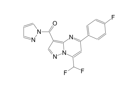 7-(difluoromethyl)-5-(4-fluorophenyl)-3-(1H-pyrazol-1-ylcarbonyl)pyrazolo[1,5-a]pyrimidine