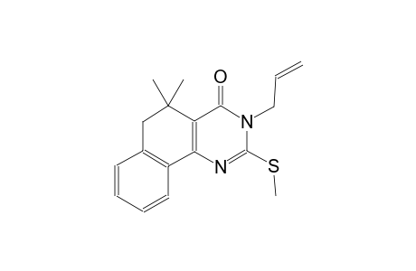 3-allyl-5,5-dimethyl-2-(methylsulfanyl)-5,6-dihydrobenzo[h]quinazolin-4(3H)-one
