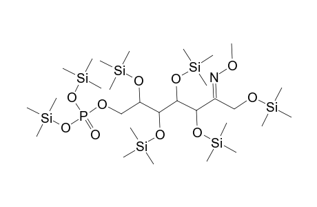 D-Altro-2-Heptulose, 1,3,4,5,6-pentakis-O-(trimethylsilyl)-, O-methyloxime, 7-[bis(trimethylsilyl) phosphate]
