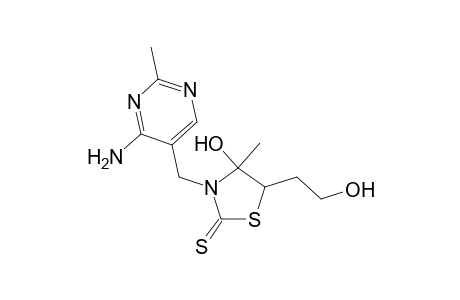 3-(4-Amino-2-methyl-5-pyrimidinyl)methyl-trans(?)-4-hydroxy-4-methyl-5-(2-hydroxy-ethyl)-thiazolidine-2-thione