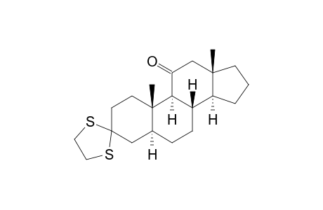 5.alpha.-androstan-3,11-dione 3-ethylene thioketal