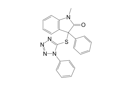 1-Methyl-3-phenyl-3-[(1-phenyl-1H-tetrazol-5-yl)thio]indolin-2-one