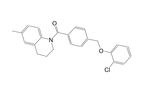 1-{4-[(2-chlorophenoxy)methyl]benzoyl}-6-methyl-1,2,3,4-tetrahydroquinoline