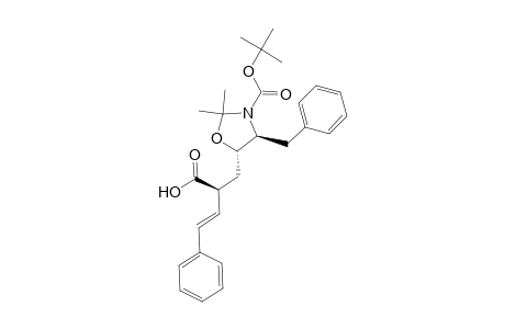 (4S,5S)-4-Benzyl-3-(tert-butoxycarbonyl)-5-(2(S)-carboxy-4-phenyl-4(E)-butenyl)-2,2-dimethyl-1,3-oxazolidine