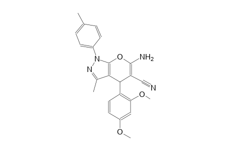 6-amino-4-(2,4-dimethoxyphenyl)-3-methyl-1-(4-methylphenyl)-1,4-dihydropyrano[2,3-c]pyrazole-5-carbonitrile