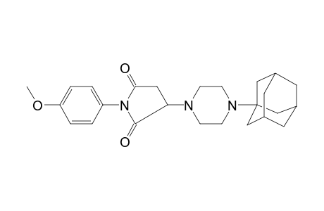 3-[4-(1-adamantyl)-1-piperazinyl]-1-(4-methoxyphenyl)pyrrolidine-2,5-dione