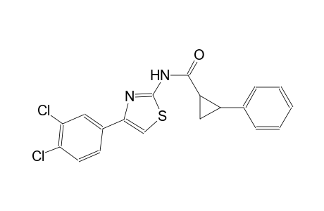 N-[4-(3,4-dichlorophenyl)-1,3-thiazol-2-yl]-2-phenylcyclopropanecarboxamide