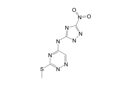 5-(3-METHYLSULFANYL-1,2,4-TRIAZINYL)-[3-(5-NITRO-2H-1,2,4-TRIAZOLYL)]-AMINE