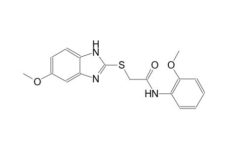 2-[(5-methoxy-1H-benzimidazol-2-yl)sulfanyl]-N-(2-methoxyphenyl)acetamide
