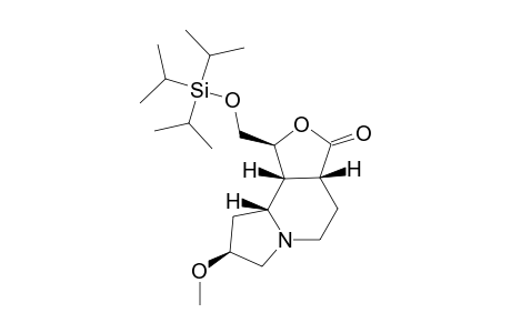 (1S,3aR,8S,9aR,9bR)-8-methoxy-1-[tri(propan-2-yl)silyloxymethyl]-3a,4,5,7,8,9,9a,9b-octahydro-1H-furo[3,4-g]indolizin-3-one