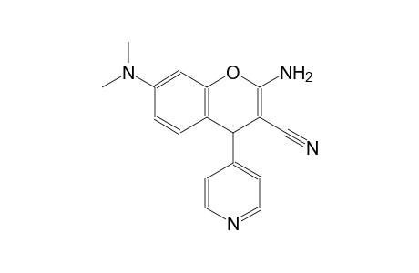4H-1-benzopyran-3-carbonitrile, 2-amino-7-(dimethylamino)-4-(4-pyridinyl)-