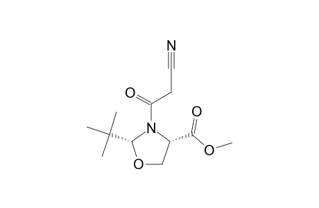 (2R,4S)-2-TERT.-BUYL-3-CYANOACETYL-4-METHOXYCARBONYL-1,3-OXAZOLIDINE