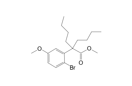 Methyl 2-(2'-bromo-5'-methoxyphenyl)-2-butylhexanoate