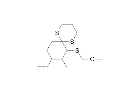 2-(Allenylthio)-3-methyl-4-vinyl-3-cyclohexene-1-one Trimethylene Dithioketal