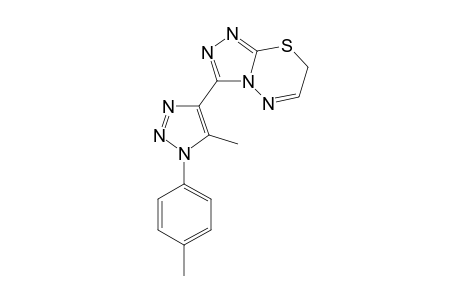 7H-3-[5-Methyl-1-(4-methylphenyl)-1,2,3-triazol-4-yl]-1,2,3-triazol-4-yl]-s-triazolo[3,4-b]-1,3,4-thiadiazine