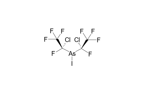 ERYTHRO-BIS(1-CHLOROTETRAFLUOROETHYL)IODOARSINE