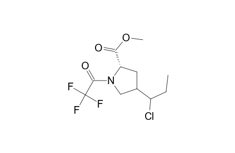 4-(1-Chlotropropyl)-N-(trifluoroacetyl)prolin-methylester