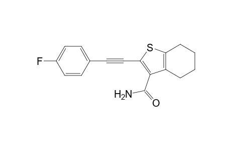 2-((4-Fluorophenyl)ethynyl)-4,5,6,7-tetrahydrobenzo[b]thiophene-3-carboxamide