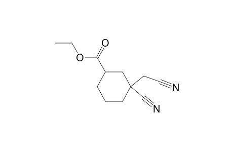 Ethyl 3-cyano-3-(cyanomethyl)cyclohexanecarboxylate