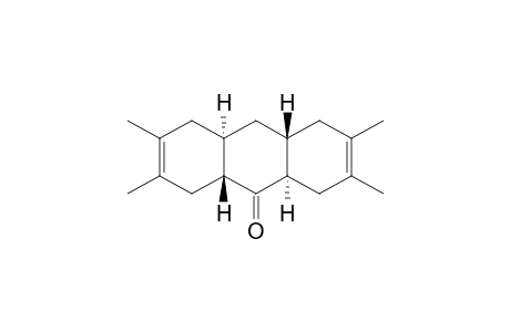 9(4H)-Anthracenone, 1,4a,5,8,8a,9a,10,10a-octahydro-2,3,6,7-tetramethyl-, (4a.alpha.,8a.alpha.,9a.alpha.,10a.beta.)-(.+-.)-