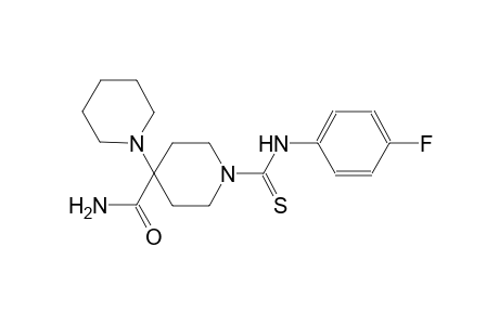 1'-((4-fluorophenyl)carbamothioyl)-[1,4'-bipiperidine]-4'-carboxamide