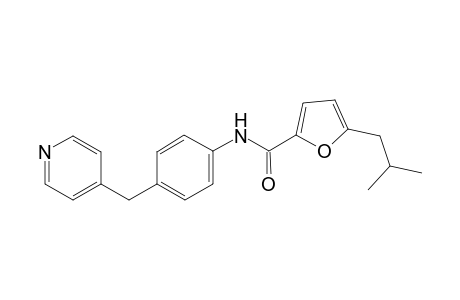 2-Furancarboxamide, 5-(2-methylpropyl)-N-[4-(4-pyridinylmethyl)phenyl]-