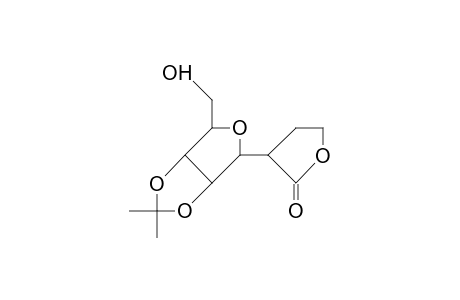 .alpha.-1-(2'-Butyrolactonyl)-2,3-O-isopropylidene-D-ribofuranose anomer 1