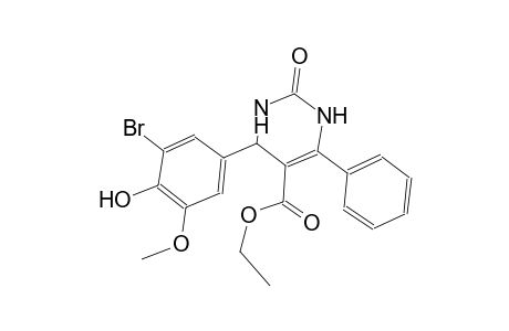 ethyl 4-(3-bromo-4-hydroxy-5-methoxyphenyl)-2-oxo-6-phenyl-1,2,3,4-tetrahydro-5-pyrimidinecarboxylate