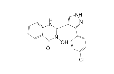 2-[3-(4-chlorophenyl)-1H-pyrazol-4-yl]-3-hydroxy-2,3-dihydro-4(1H)-quinazolinone
