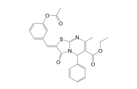 ethyl (2Z)-2-[3-(acetyloxy)benzylidene]-7-methyl-3-oxo-5-phenyl-2,3-dihydro-5H-[1,3]thiazolo[3,2-a]pyrimidine-6-carboxylate