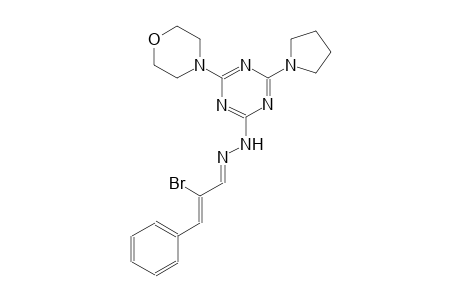 2-propenal, 2-bromo-3-phenyl-, [4-(4-morpholinyl)-6-(1-pyrrolidinyl)-1,3,5-triazin-2-yl]hydrazone, (1E,2Z)-